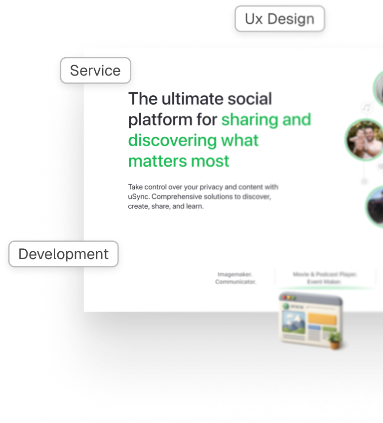 Website design mockup right